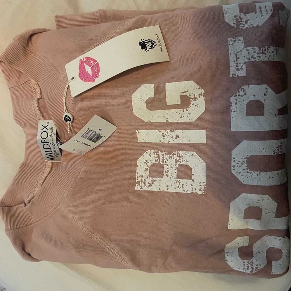 NWT Wildfox Sweatshirt Medium "Big Sports Fan"